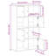 Anagnos 101.5cm H x 60cm W Bookcase-741597265