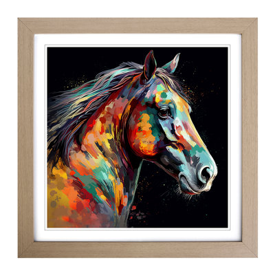 Horse Digital - Framed Print