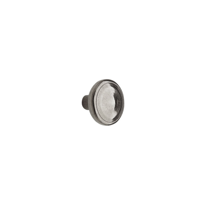 Roswell Bronze Round Knob, White Bronze Medium