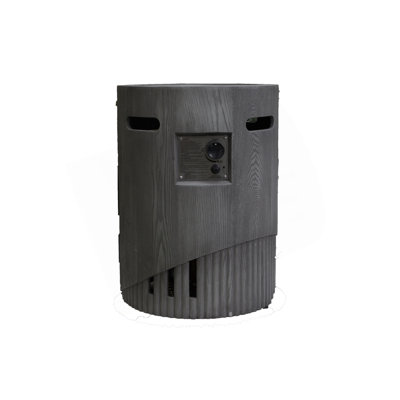 32 000 BTU, foyer d'extérieur au gaz rond de 20 po de diamètre certifié CSA, contient 2,5 kg de pierre de lave et une housse imperméable, finition en pierre de culture à l'oxyde de magnésium, plus adaptée au jardin extérieur