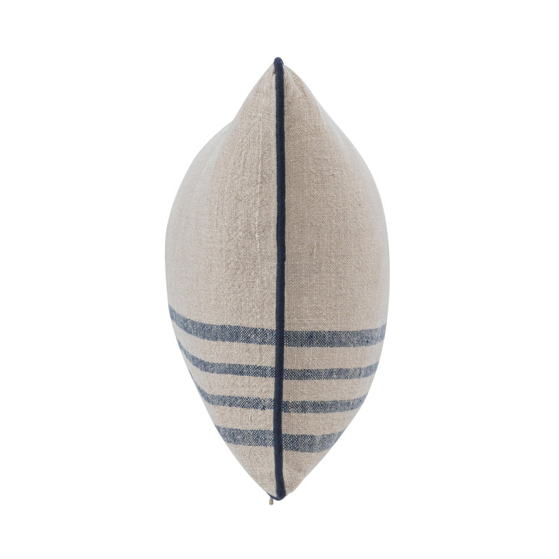 Newport Linen Pillow Cover & Insert, Rectangle 14"H x 20"W