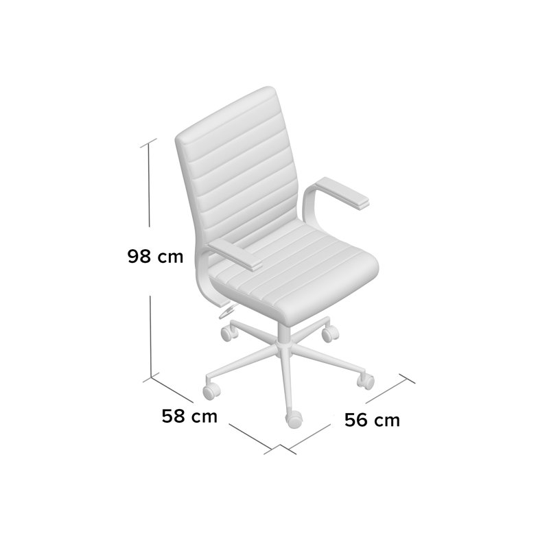 Brayden Studio Ezra Executive Chair, Black