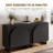 Midnight Charcoal Square Accent Cabinet-595627245