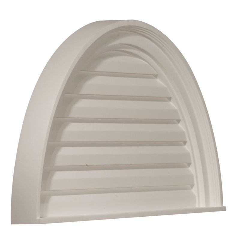Half Round Gable Vent Louver, Non-Functional