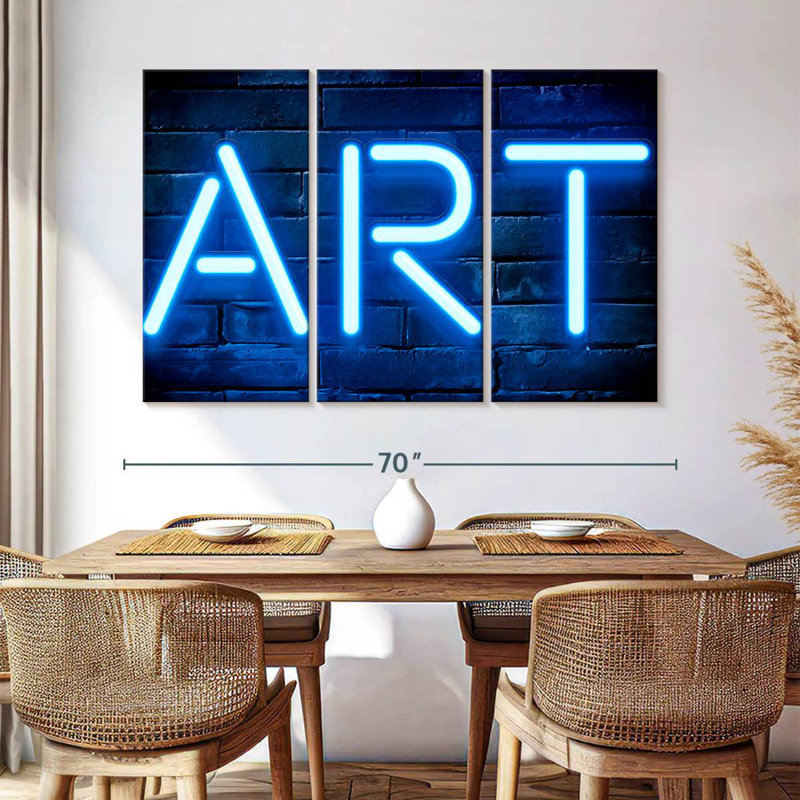 Tergel Blue Art, 42" H x 65" W