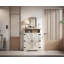 Armoire décorative, armoire de rangement pour chaussures à 6 niveaux, armoire de rangement pour chaussures Farmhouse avec tablette réglable