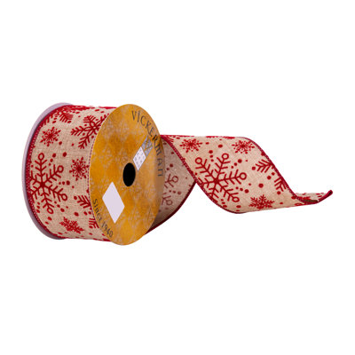 2.5'' Snowflakes Ribbon