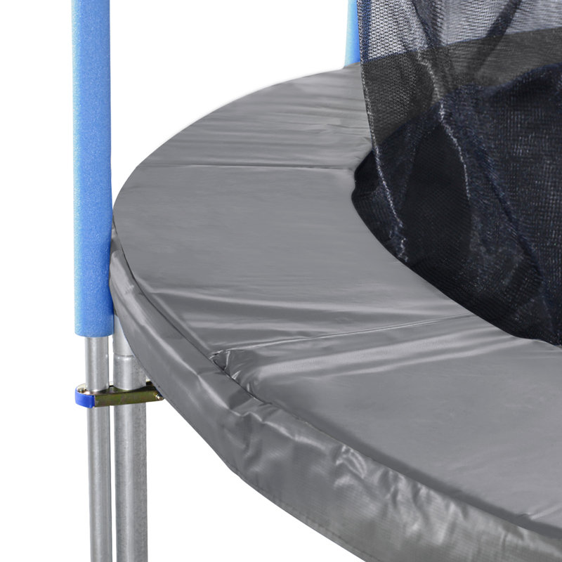 Coussin de trampoline avec ouverture, mousse épaisse de 0,8 po, housse de rechange pour ressort de sécurité, sac de rangement supplémentaire