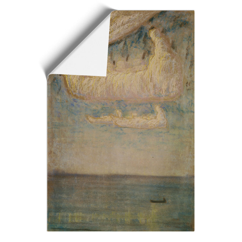 Thoughts by Mikalojus Konstantinas - Unframed Painting, 42cm H x 30cm W x 0.1cm D