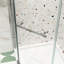 Cabine de douche à pivot - Verre trempé transparent de 1/4 po de 34,75 po x 72 po - Mécanisme de fluidité de la couche d'angle fiable