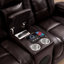 Ensemble de salon 3 pièces en cuir respirant inclinable électrique avec Blueooth Speeker et chargeur sans fil-825533946