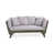 Coussin gris / cadre gris est en rupture de stock