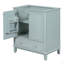 Meuble-lavabo 30 po sans lavabo, base seulement, armoire de salle de bain multifonctionnelle avec portes et tiroir, cadre solide et panneau de fibres à densité moyenne-125514670