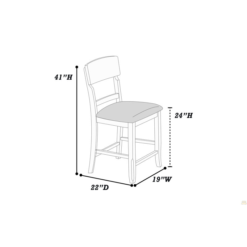 Ensemble de chaises hautes de 2 pi, Gris