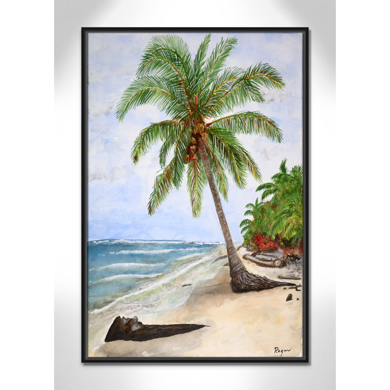 «Rashebia Paradise Print» par Mike Ragan pour, Noir, H 37,5 po x l 25,5 po