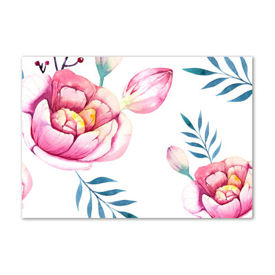 Floral Pattern - No Frame Print on Canvas