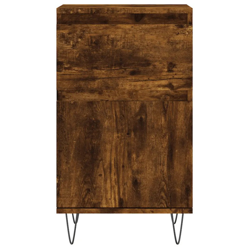 Fereol 1 - Door Rectangle Accent Cabinet, Smoked/Oak