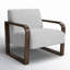 Lexington Boucle Accent Chair Mercury Gray