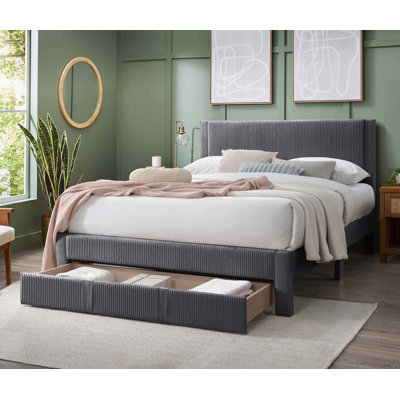Lit de rangement en velours Mercer41