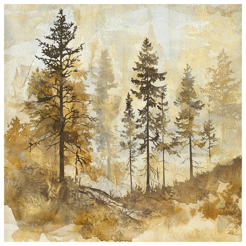Misty Forest Landscape Duvet Covers, Grand lit