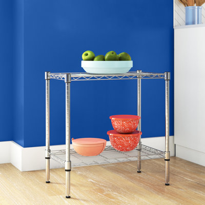 Étagère à 2 niveaux Wayfair Basics® Alexandrina (H 24 po x l 24 po x P 14 po)