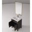Meuble-lavabo simple 24 po X P 18 po D, comptoir en acrylique, 18 po Ensemble miroir et robinet-197589758