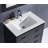 Dowell 30" White Ceramic Single Bathroom Vanity Basin,30Wx18dx7h