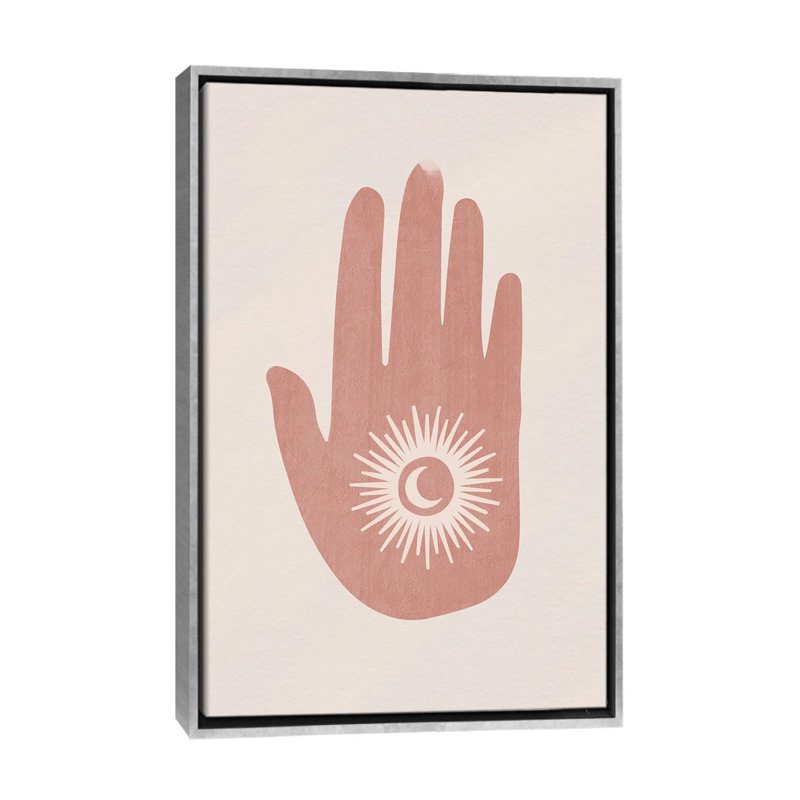 Print, Pas de tapis, H 40 po x l 26 po x P 1,5 po, Toile avec cadre argenté
