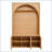 All-in-One Arched Hall Tree with Adjustable Shelves and 4 Golden Hooks-1611556775