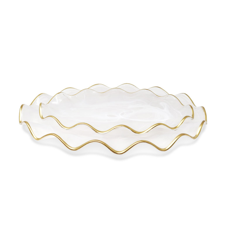 Plateau en verre Mercer41 Champetre, H 1,5 po x l 14,5 po x P 9,75 po