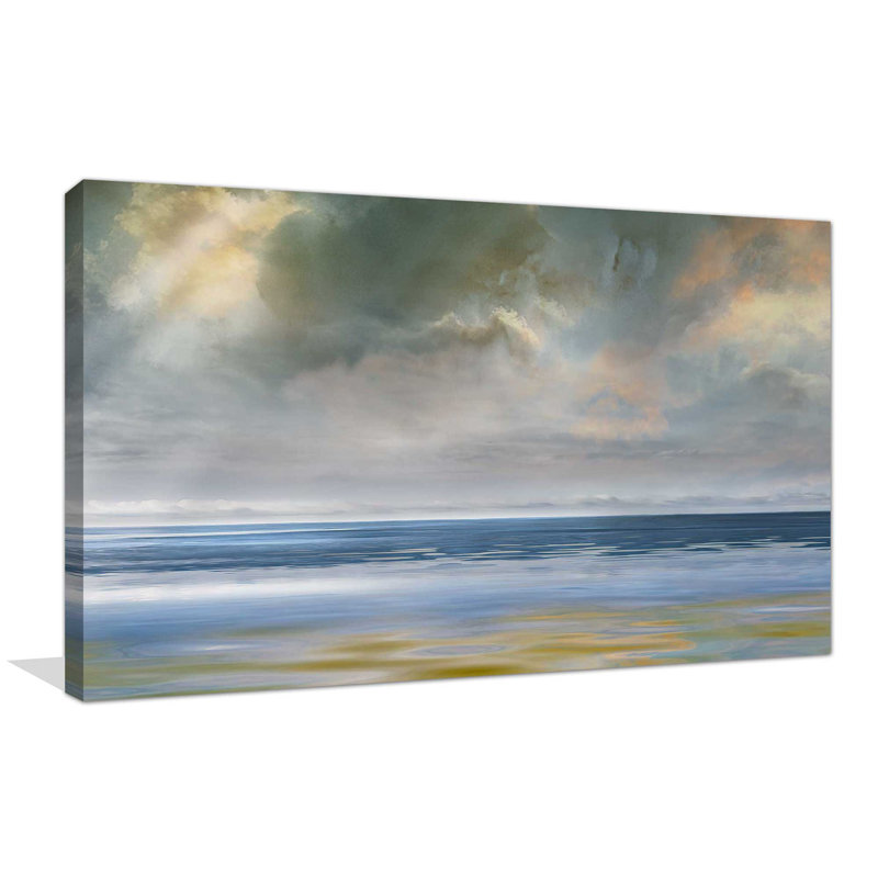 «Reflection of Light», reproduction de peinture acrylique sur toile, H 28 po x l 48 po x P 1,5 po, Toile tendue