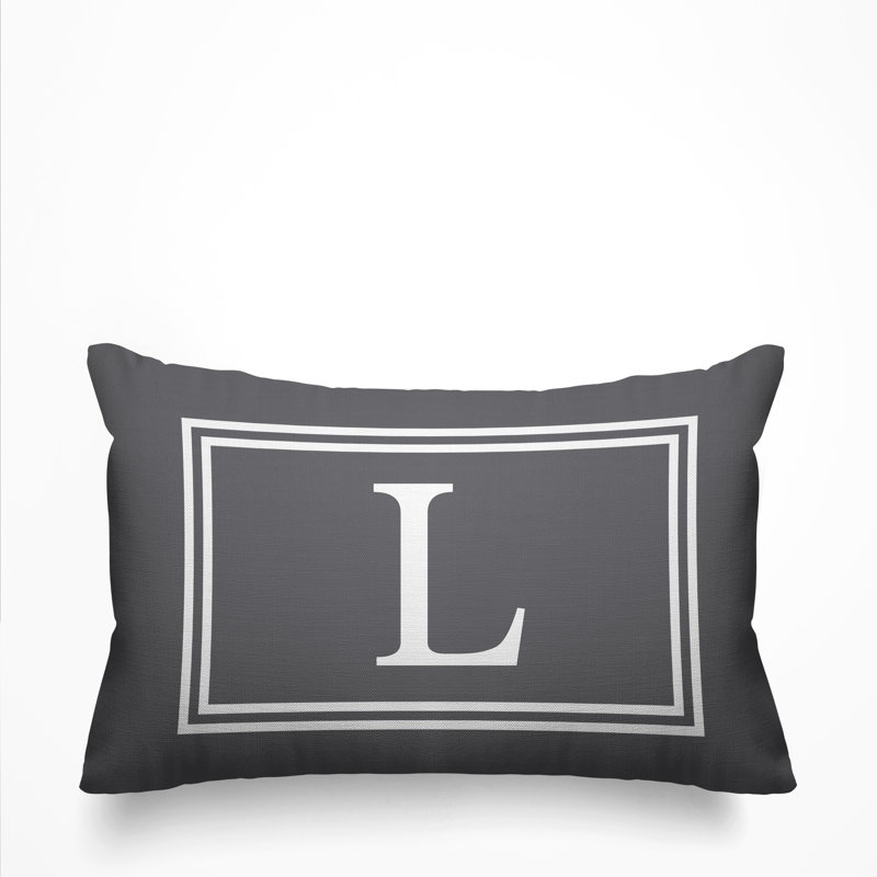 Coussin intérieur / extérieur imprimé monogramme