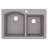 Karran Drop-in Quartz Composite 33'' X 22'' 1-Hole 60/40 Double Bowl Kitchen Sink-35699291