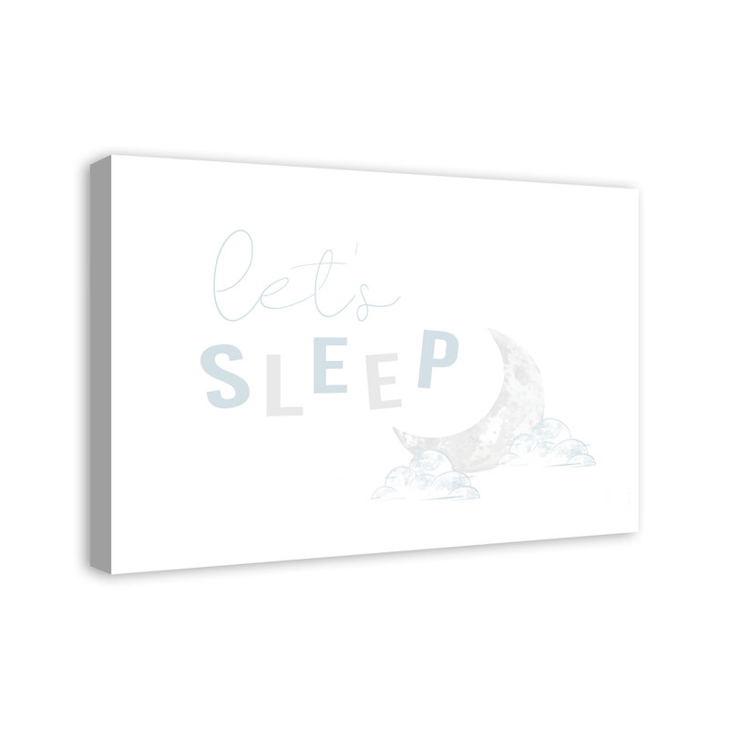 «Lets Sleep Moon», art sur toile, H 30 po x l 20 po x P 1,25 po