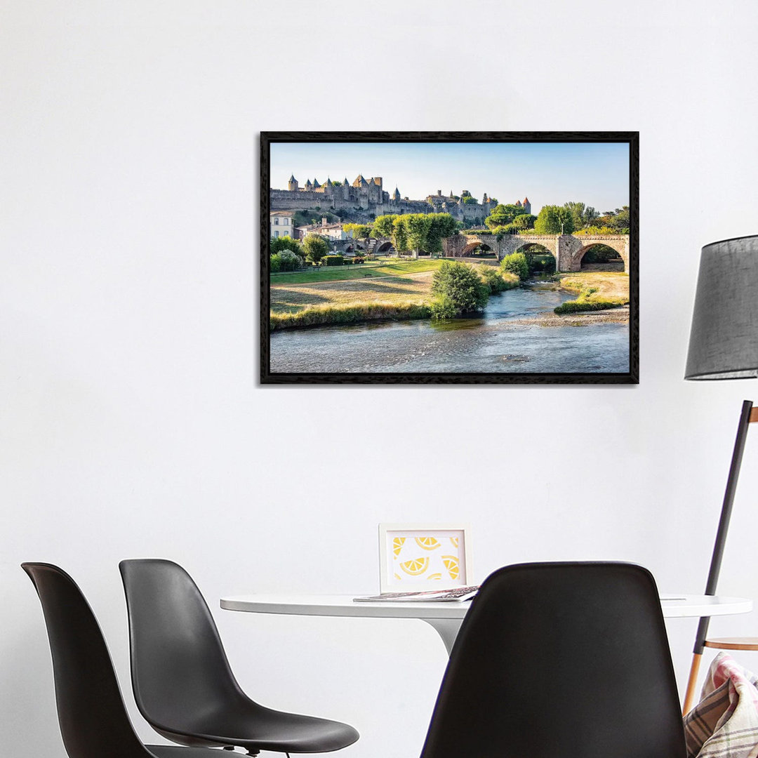 Carcassonne Festung von Manjik Pictures - Galerie-verpackte Leinwand Giclée auf Leinwand