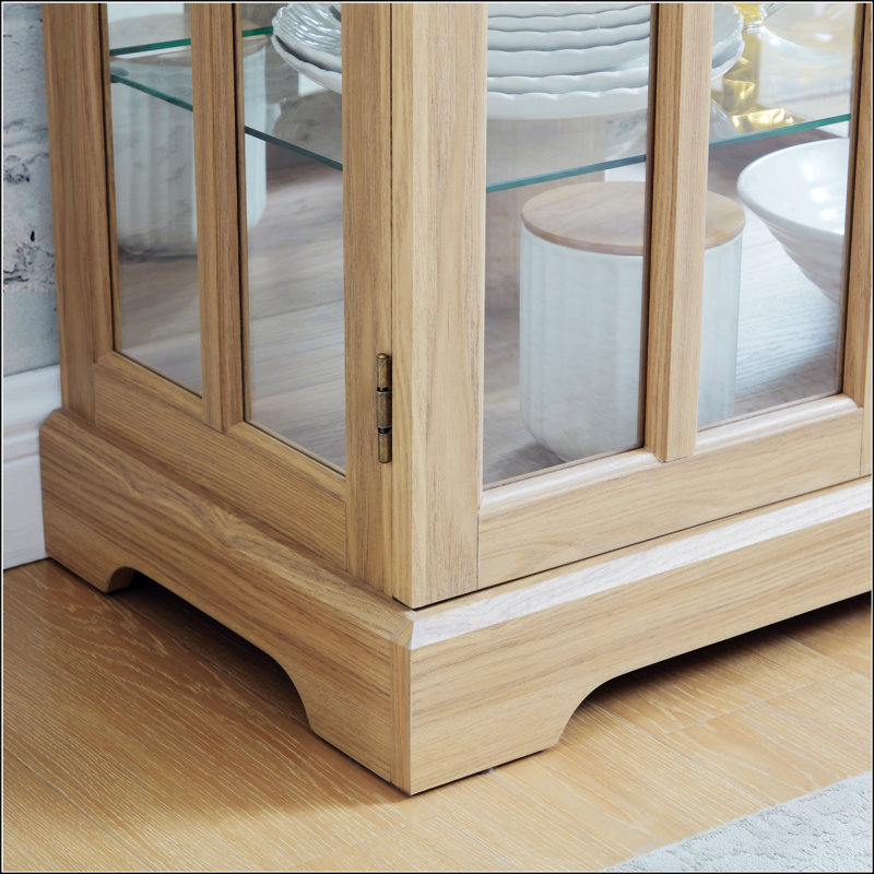 Curio Display Cabinet, Oak