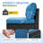6 Pieces Outdoor Patio Furniture Set, Wicker Conversation Sets with Tea Table, Rattan Patio Sofa with Thick Cushions for Garden, Backyard Porch, Poolside-1972854955
