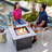 Endless Summer, Good Vibes, 30” Square LP Gas Outdoor Fire Pit