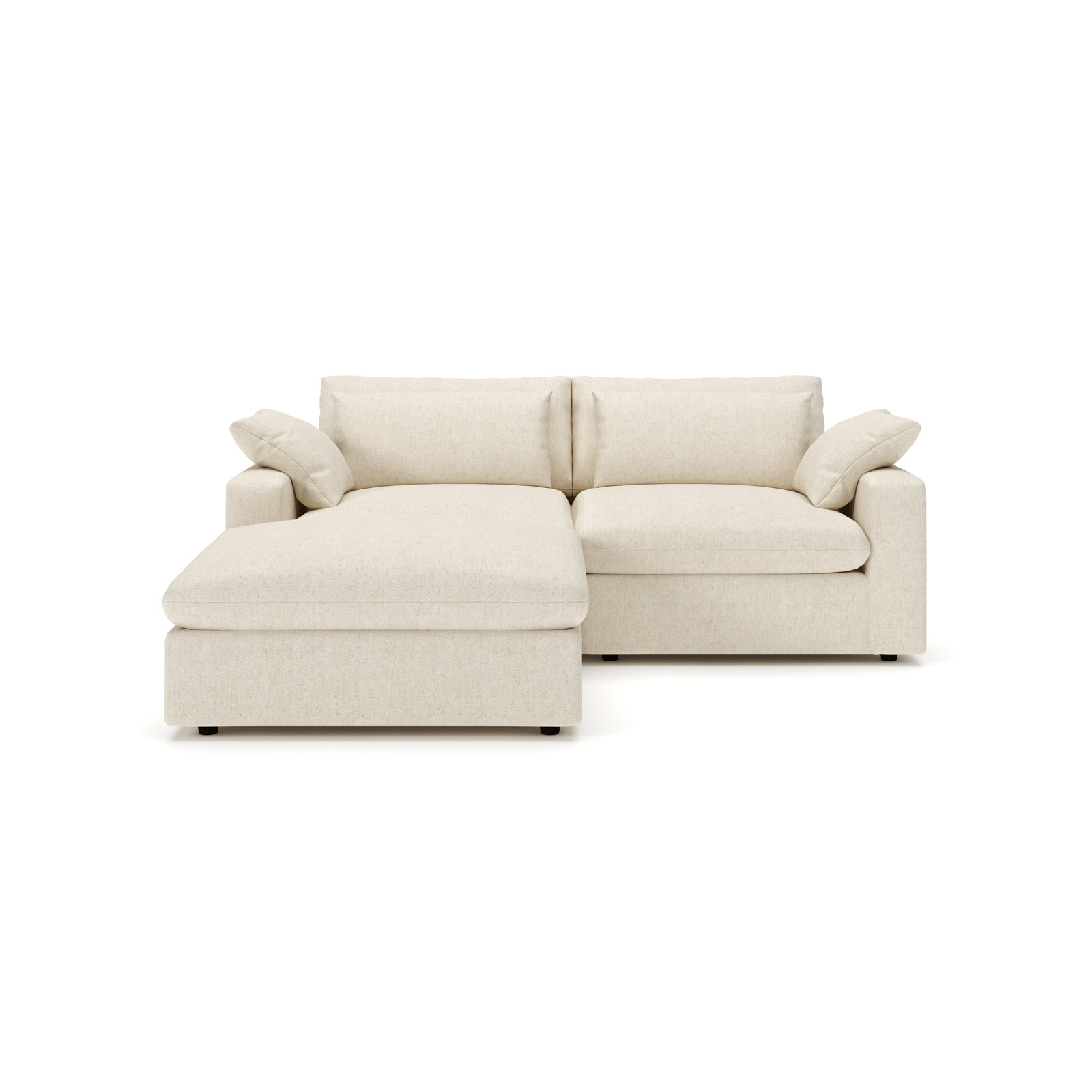 Remy Reversible Sectional, John Sepia Performance Linen Blend