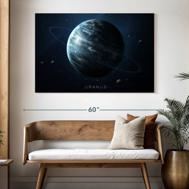 Oberle Planet Uranus, 34" H x 51" W