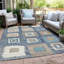 Machine Washable Indoor/Outdoor Xhevrie Navy Rug-35295229