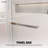 Catalyst 62"- 67" W x 76" H Double Sliding Frameless Shower Door in Chrome with 3/8" Clear Glass-96391549-133866115