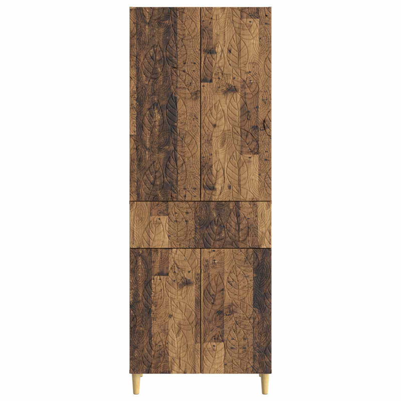 4 -Door 4 Storage Cabinet, Old Wood