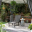 Outsunny Sun Lounger for Garden Texteline Seat Grey