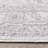 Vanille Oriental White Grey Traditional Area Rug-1170597003