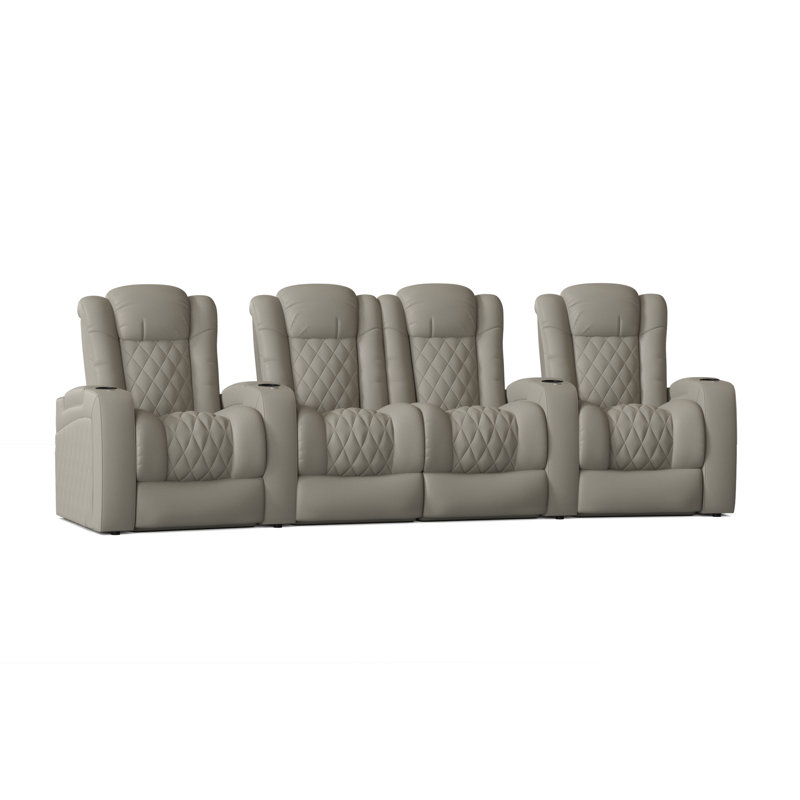 Sièges configurables home theater (rangée de 4), Gris classique