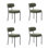 Ensemble de chaises de salle à manger en sherpa Boucle
