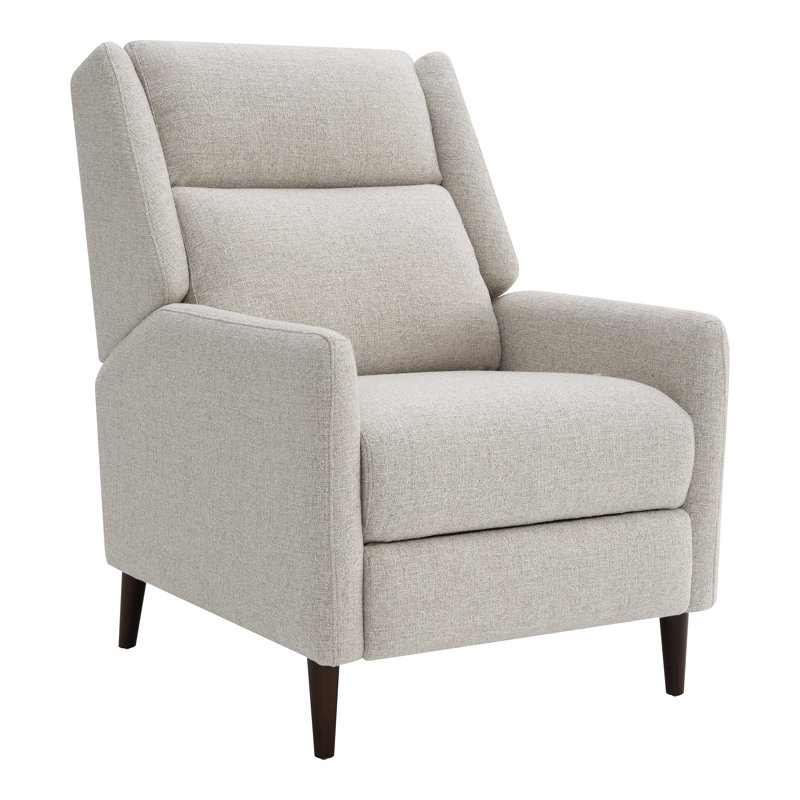 Leana High Back Push-Back Manual Recliner, Beige