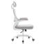 Chaise de bureau ergonomique en filet avec coussin épais, support lombaire réglable et accoudoirs rabattables-895631580