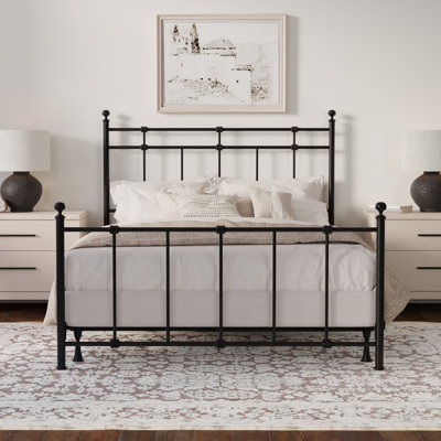 Keiran Steel Metal Spindle Headboard and Footboard